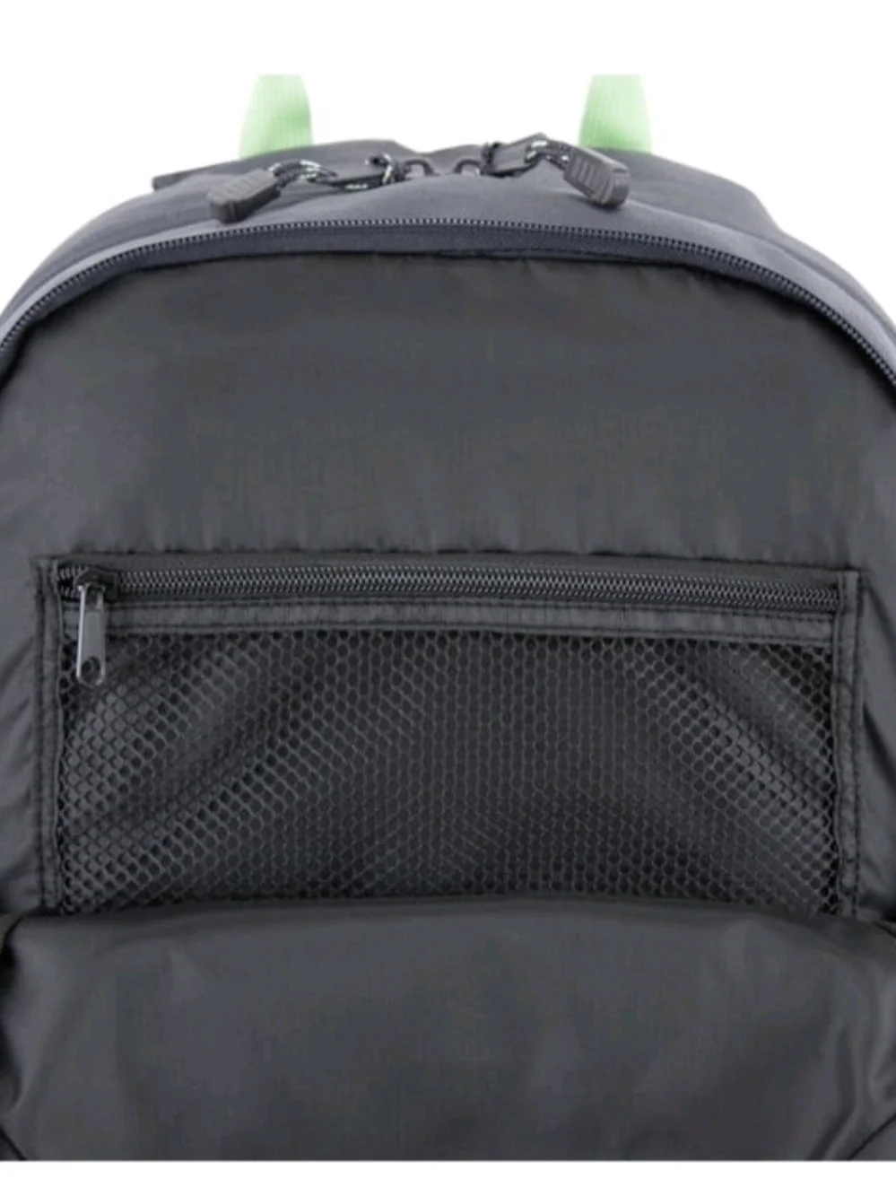Gray Backpack Phone & Accessory Organizer with Lime Accent -